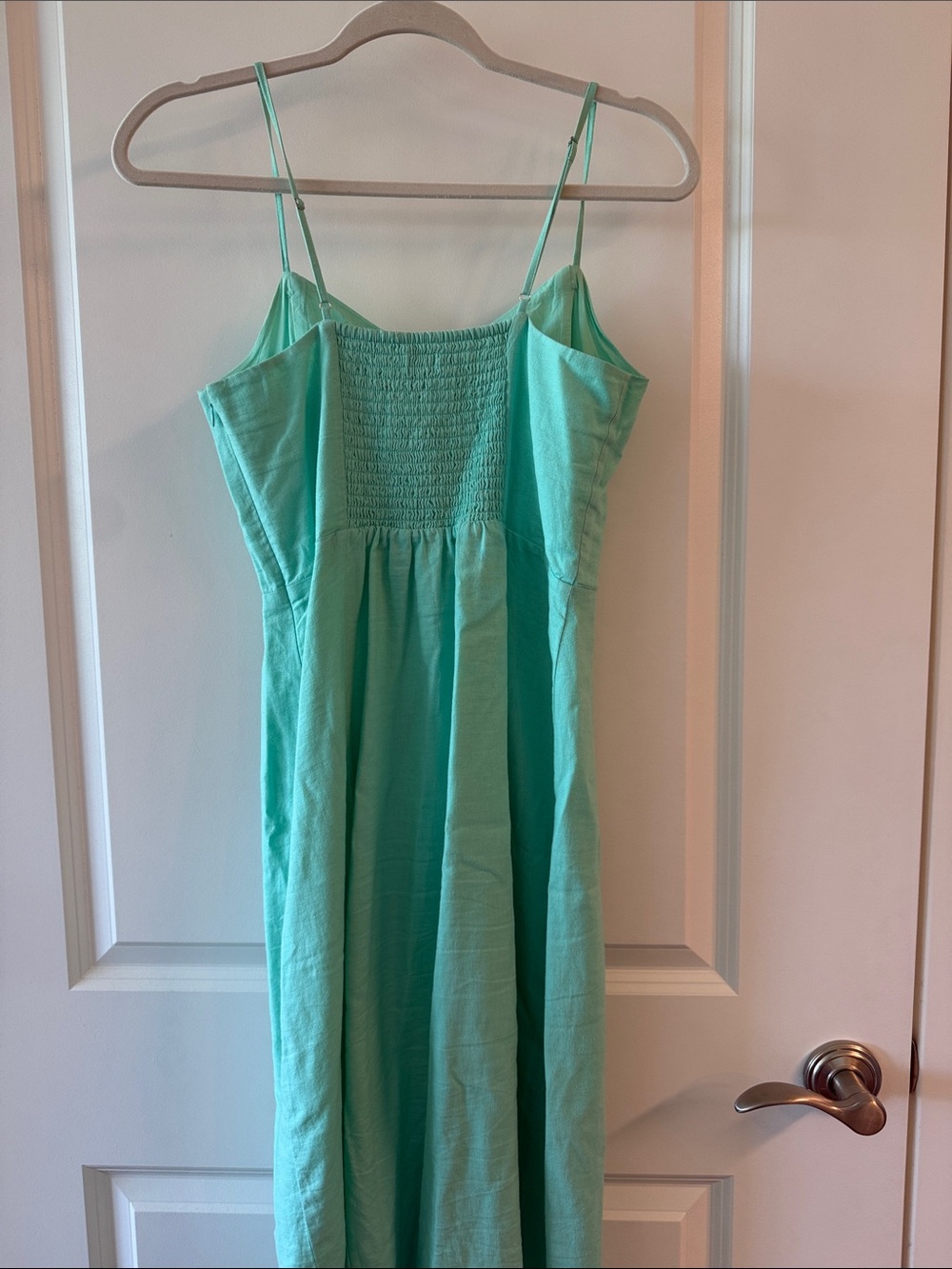 J. Crew turquoise Spaghetti-Strap Midi Dress - Picture 2 of 2